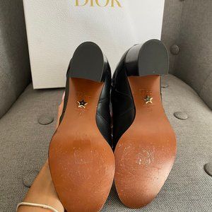 Dior - Authenticated Dior Empreinte Boots - Leather Black Plain for Women, Very Good Condition